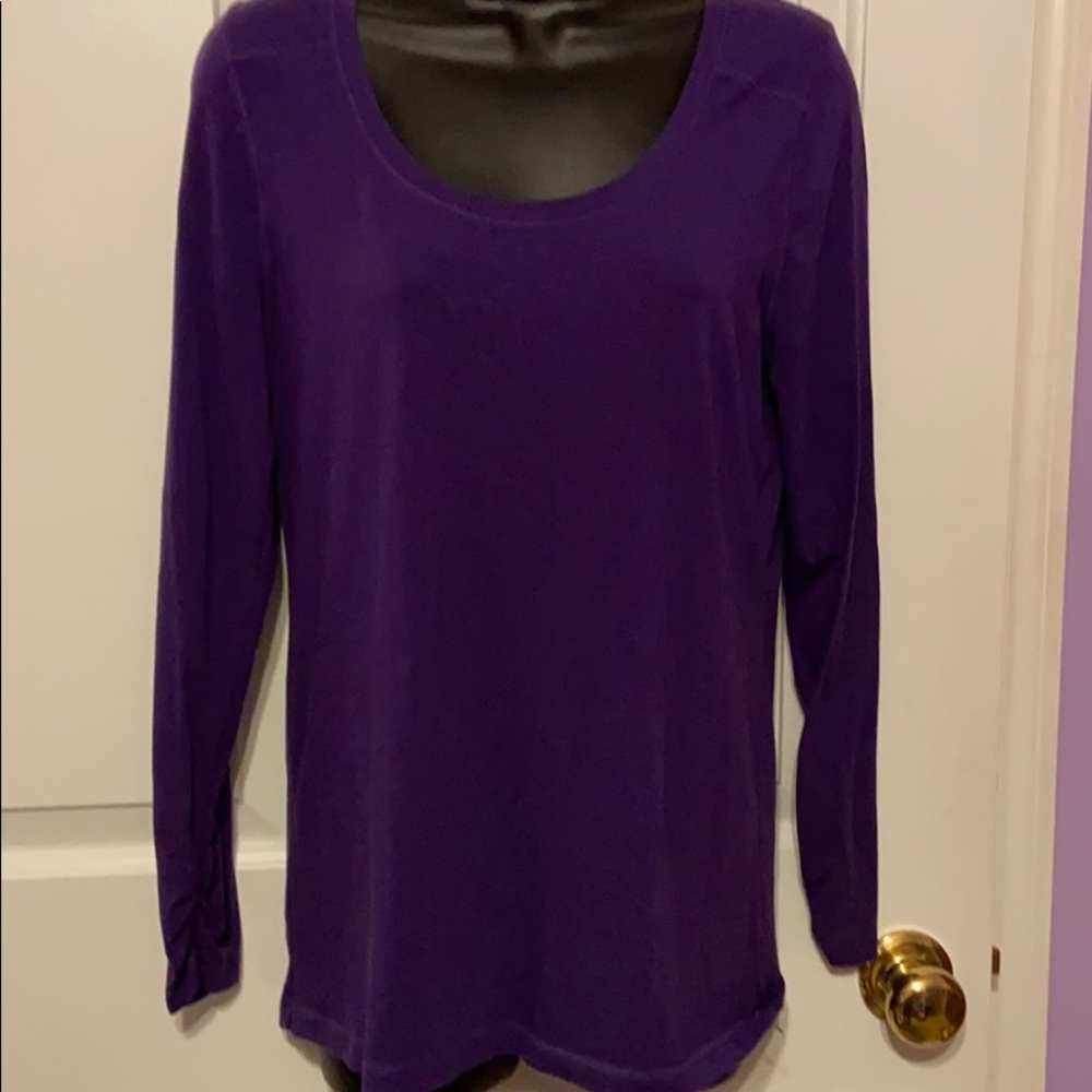 A.n.a. Purple long sleeve top